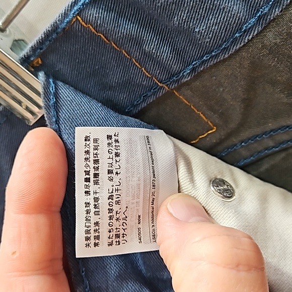 Vintage, Levi's 508, Denim Jeans, Teal, Cotton, Sz 33/32 Denim, Reg Tapered Fit - Picture 7 of 17